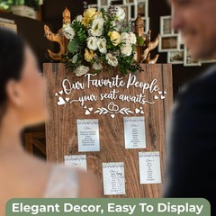 Seating Chart For Wedding Reception Display – Word Sign