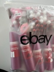 Lot of 12- Glitter Tulle 6X3 Yards Fuchsia. Glitter Foam Hearts Lip Love & More