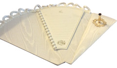 Guest Book White/Gold 15 Pge X 2 14 lne Op21 X 12 Triang Wedding Celebra Party💕