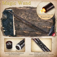 Halloween Decorations,Floating Candles with Magic Wand Remote Control-Battery