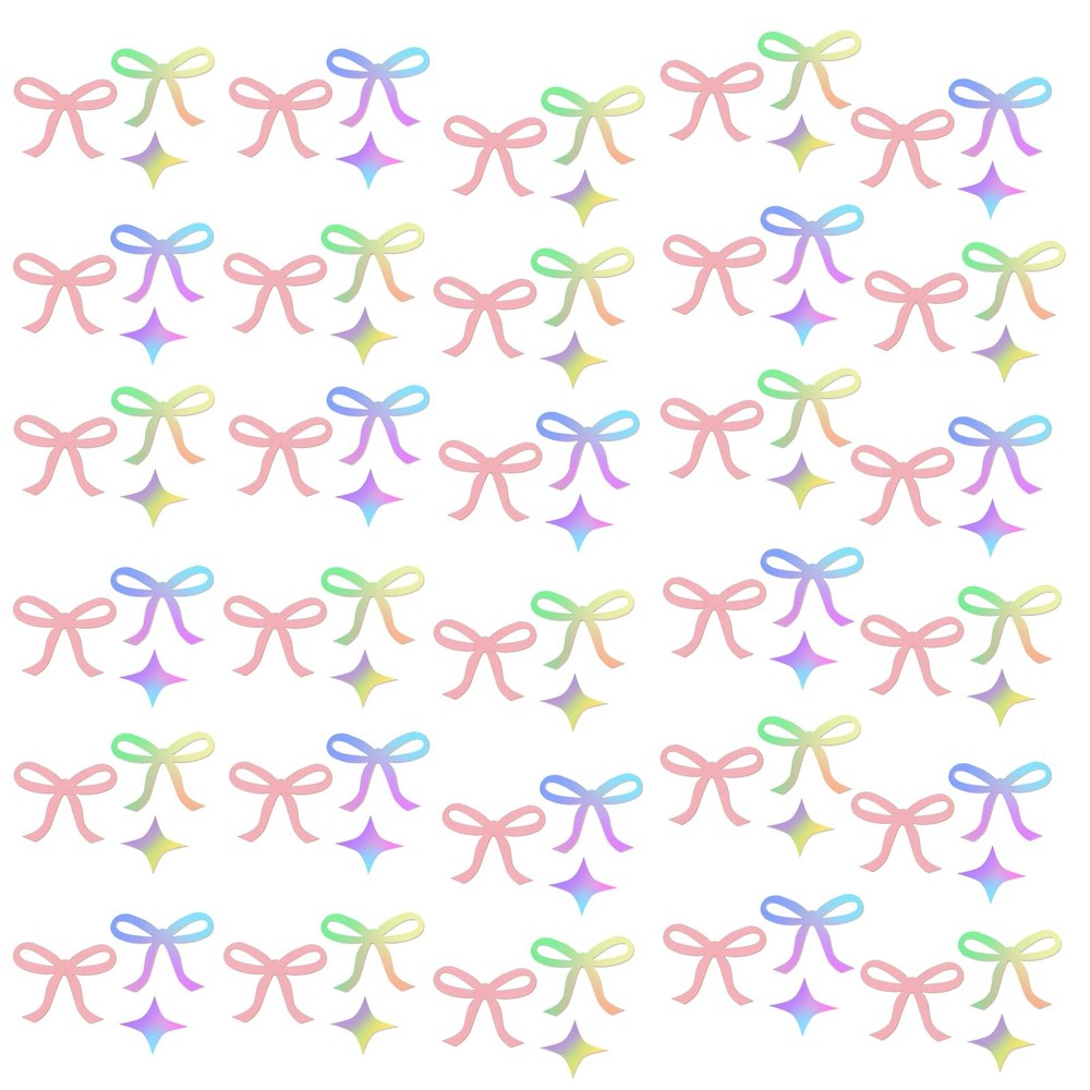 XIHIRCD Multicolor Confetti, Sequin, Bow & Star Shapes, 200pcs, Wedding Party