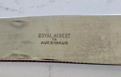 Vintage Royal Albert Old Country Roses Knife Made In England Bone China