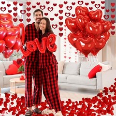 1181PCS Romantisches Valentine’s Day Decorations Kit with 1000 Pcs Silk Rose