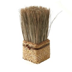 Natural Dried Grass Basket Topiary | 2 Pieces