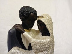 Enesco Group Mahogany Princess Forever I Do 2000 Statue Wedding Cake Topper EUC