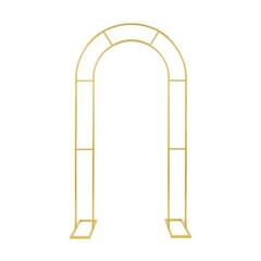 Gold Open Arch Backdrop Stand, U Shaped Wedding Arches,Metal Arch Backdrop Stand