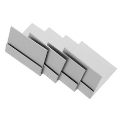 4Pcs Stainless Steel Place Card Holders Table Sign Stand for Restaurant Use