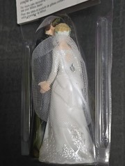 Wilton Our Day Wedding Couple Cake Topper 4.5 Inch Blonde Bride Retired 1997