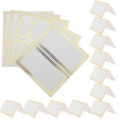 50Pcs Gold Foil Place Cards Double Sided Elegant Wedding Table Seating Cards