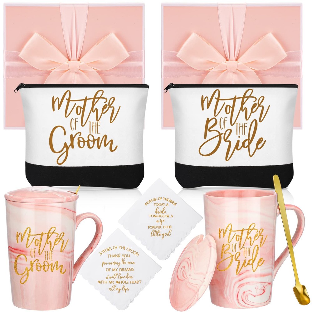 Geosar 8 Pcs Wedding Gifts Mother of The Bride Gifts Mother of The Groom Coffee