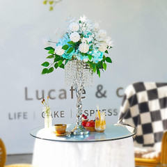 10 Silver Metal Flower Vases for Wedding Centerpieces & Event Decor