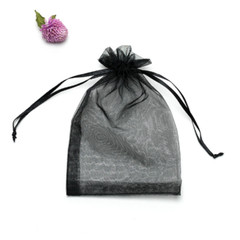 100x black organza bags wedding party favours jewellery product soap packaging