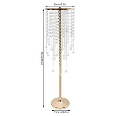 10pcs Crystal Table Centerpieces Gold Flower Stand Wedding Party Rack Decor