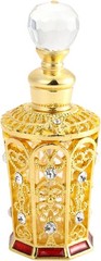 Yetaha Vintage Refillable Empty Perfume Bottles, Jeweled 0.4 Ounces, Golden