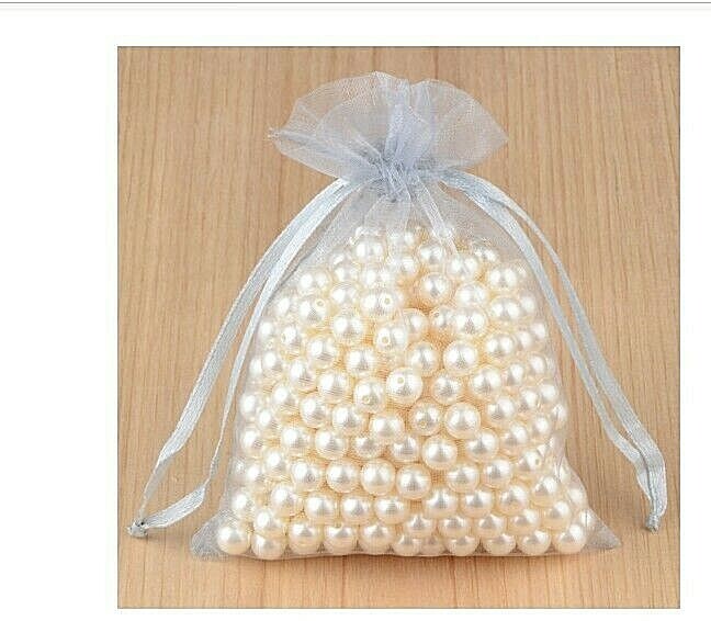Gray Organza Gift Bags Jewelry Bags-10pcs Wedding Party Favor