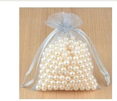Gray Organza Gift Bags Jewelry Bags-10pcs Wedding Party Favor