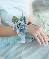 Wrist Corsage Wristlet and Boutonniere Set for Wedding Bridesmaid Mother Gran…