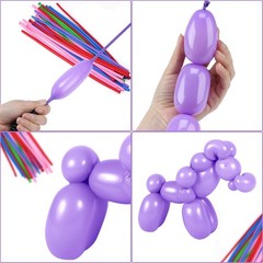 100Pcs 260 Balloons qualatex with 1 100pcs 260 Long With 1 Hand Pump