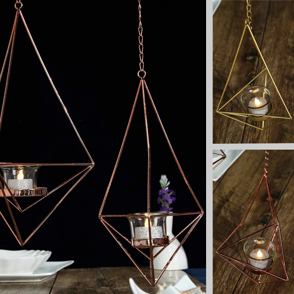 Geometric Candle Holders Hanging Decorations Party Events Wedding Centerpieces