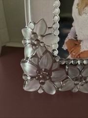 Mikasa Floral bouquet Crystal 5×7 Photo Frame For Weddings