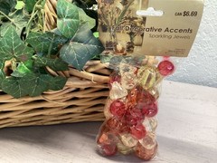 Decorative Fall Accents Faceted Acrylic Sparkling Gems Table Decor