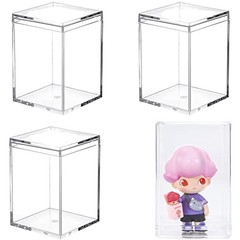 Acrylic Box Clear Display Box with Lid 3.7 x 2.5 x 2.2 Inch Rectangle