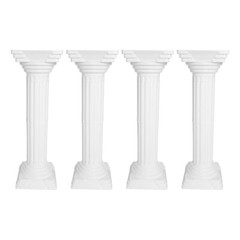 4pcs Roman Column For Wedding Landscaping Pillar Event Decorative Columnar White