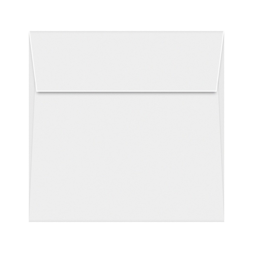 6 1/2 x 6 1/2 Square Envelopes, Gummed Flap, White Wove 28w(105gsm), 25 per Pack