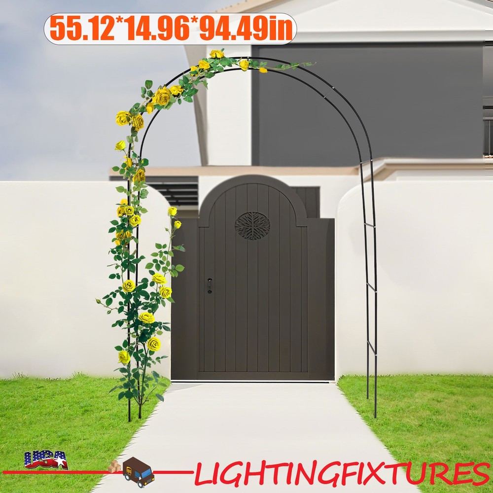 4-Pack 240cm Metal Wedding Garden Arches Bridal Party Arbor Arched Prom Decor