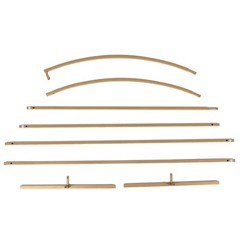 7 feet Gold Metal Floral Display Frame Half Moon Backdrop STAND Arch Party Event