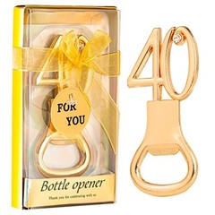 24PCS Gold Bottle Opener for Birthday Favors Gold Wedding Party Gifts 40th