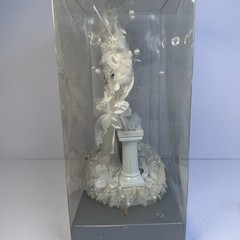 Vintage 1990’s Wilton Cake Topper GRAY SUIT Dark /Light Hair Designer series