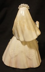 Vintage Unique Faux Pearl Embellishment Bride Groom Lefton Wedding Cake Topper