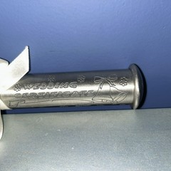 Vintage Embossed Pewter Wedding Keepsakes Certificate Holder Brand New