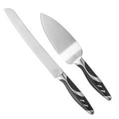LUSHIG Wedding Cake Knife and Server Set, Stainless Steel Cake Serving Set wi…