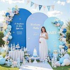 Set of 3 Arch Backdrop Covers(6ft, 5ft, 6FT,5FT,4FT Light Blue+Blue+Dark Blue