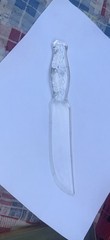 Vintage 1930s Clear Depression Glass Fruit & Cake Knife – Patent Pending