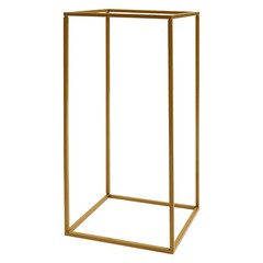 Wedding Flower Stand, Gold Flower Holder, Rectangular Flower Rack