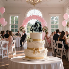 Groom Fishing Bride Cake Topper, Funny Wedding Cake Decor, Mr and Mrs Cake Toppe