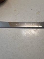 Vera Wang Love Knot Cake Knife & Server Stainless Is Knife Engraved Nov 20 2004.