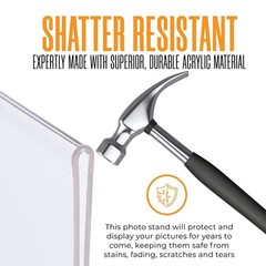 | 2×6 Slanted Photo Booth Frames (50 Count) | Crystal Clear Acrylic Photo Boo…