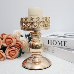 Candle Holders – Set of 2 Candlestick Holders, Luxury Wedding Gift & Gold