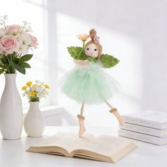 Easter Angel Ornament with Tulle Skirt for Walls Trees and Party Spaces