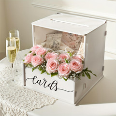 Elegant Lockable Card Box Wedding Reception Party Gift Box Decoration
