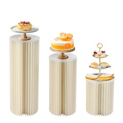 Cylinder Pedestal Wedding Cake Flowers Display Stand Decoration Dessert Table