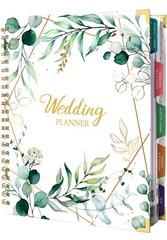 Wedding Planner & Organizer – Hardcover, Metal Corner. 5 Inner Pockets 9.5×11.9”