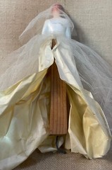 Vintage Chalk Ware? Bride Wedding Cake Topper UNIQUE Approx 11 inches tall