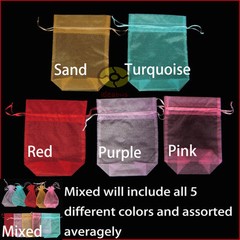 12/25/50/100pcs Organza Pouch Wedding Favor Bag BIG SIZE 8.2″(L)x6.2″(W)x2.3″(D)