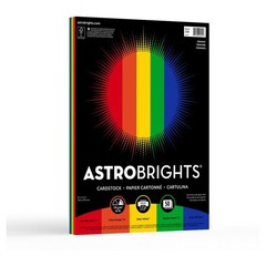 Astrobrights Primary One 65 lb. Cardstock 8.5×11 inches, Assortment