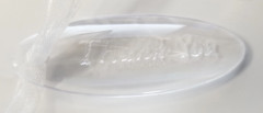 Clear Etched «Thank You» Favor Tags – 20ct.